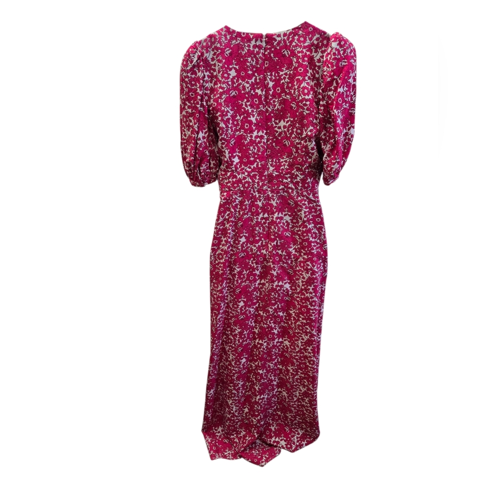 EUC J Crew Collection Pink and White Floral Maxi Dress - Picture 4 of 9